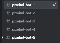 Navigate to any #Pixel ML Bot channel within Discord.