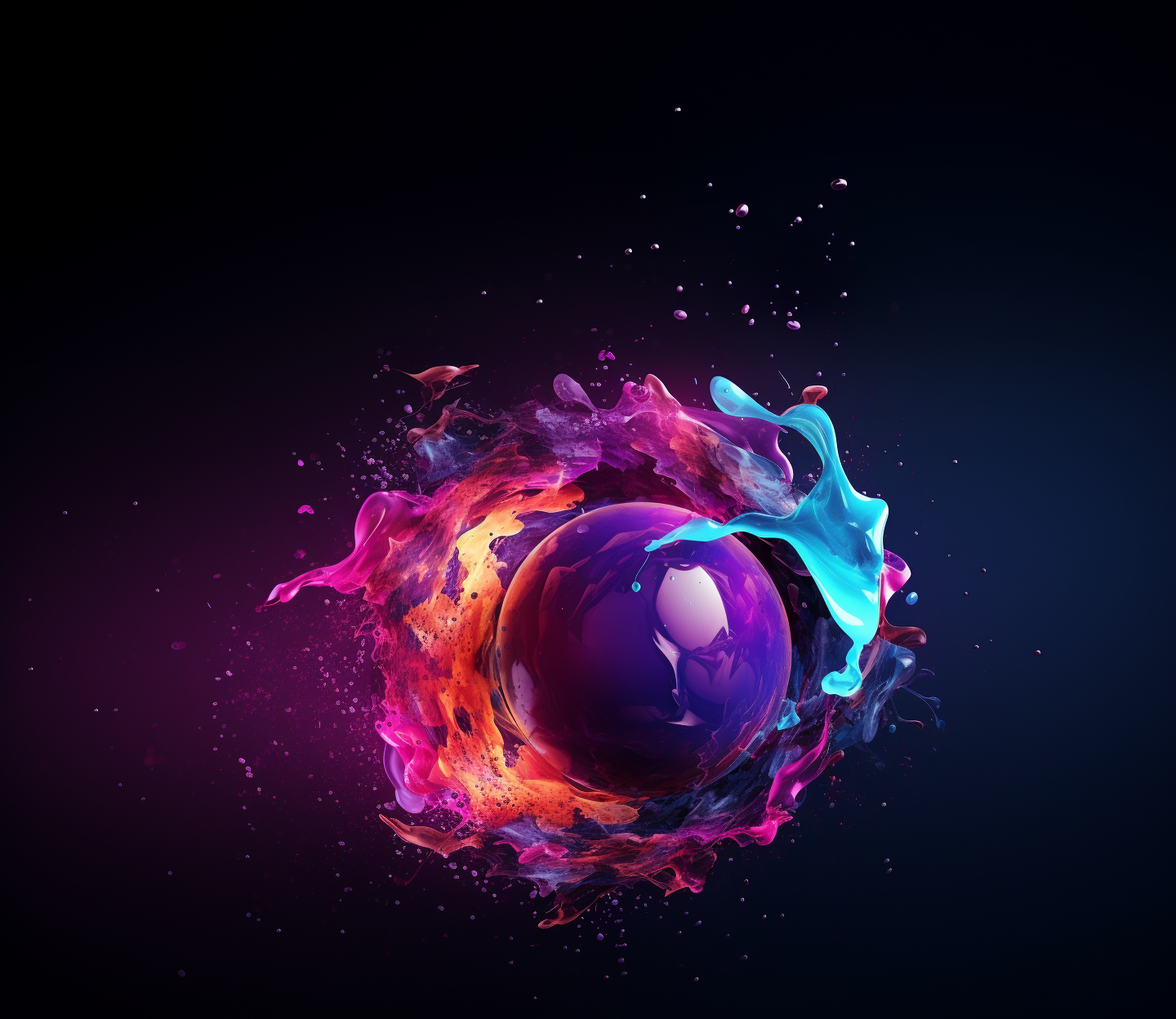 3d purple and blue gradient solid cement textured orb form exploding, sand and foam and coming out, organic shape, in the style of fluid, glass-like sculptures, vibrant, photorealistic, 32k UHD, painted illustrations, luminous scenes, musical color fields, dark black gradient background, well lit with yellow light, Davy Evans style