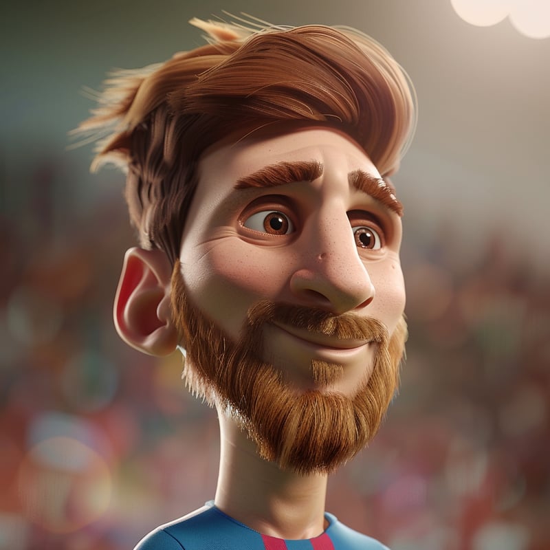 Cartoon version of Messi