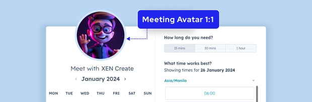 Ideal dimension for Meeting Avatars