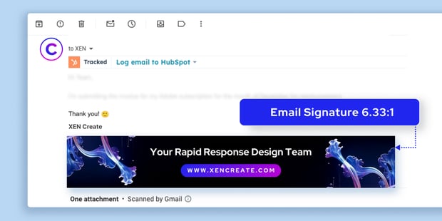 Ideal dimension for email signature