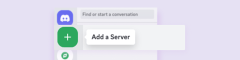 On the left-hand side panel, click the + button to create a server