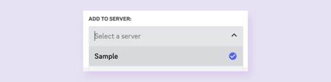 In the dropdown, select the server that you just made