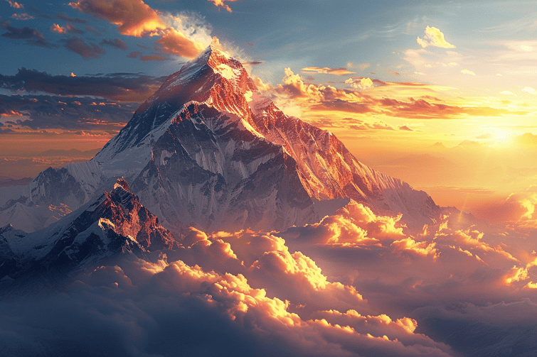 A scenic view of Mt. Everest