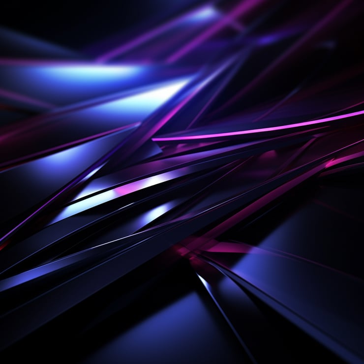 Detailed background black and glowing purple , website, futuristic shapes, ultra realistic