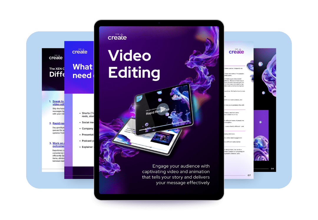 XEN Create Video Editing brochure
