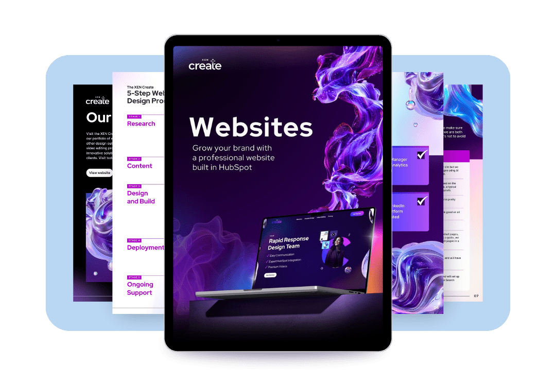 XEN Create Websites brochure