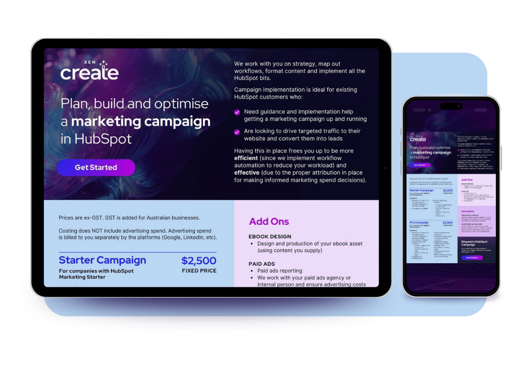 XEN Create Campaign Implementation Brochure