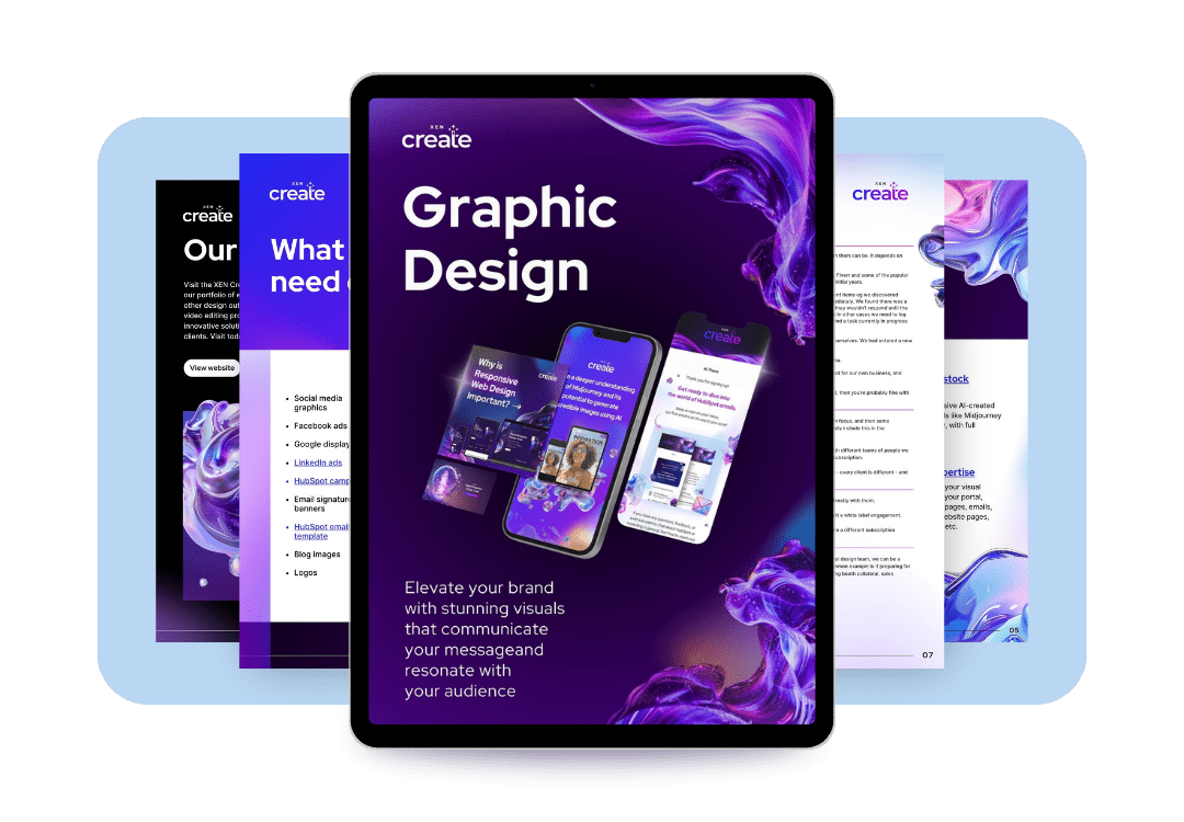 XEN Create Graphic Design brochure